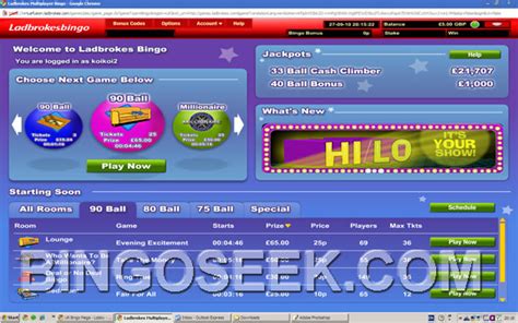 ladbrokes bingo lobby|Online Bingo .